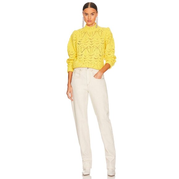 Isabel Marant Etoile Vendelia Straight Jeans in Ecru - Picture 1 of 10